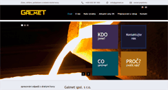 Desktop Screenshot of galmet.cz