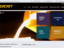 Tablet Screenshot of galmet.cz